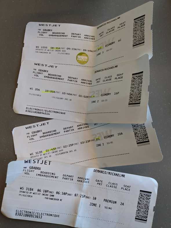 My haul of boarding passes after today's adventures.
