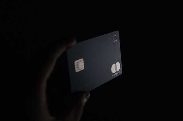 A credit card in the dark