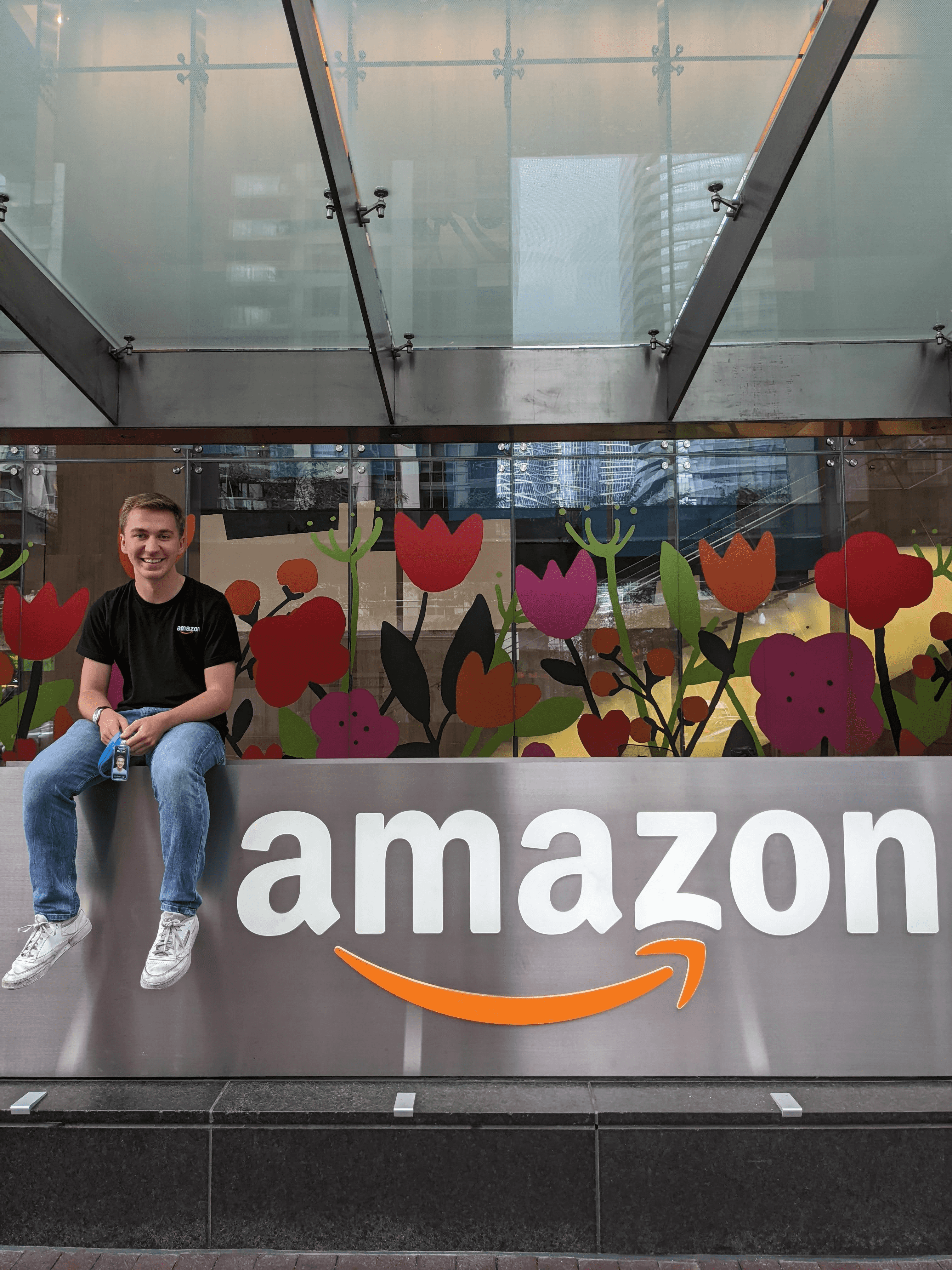Day One: My internship at Amazon header